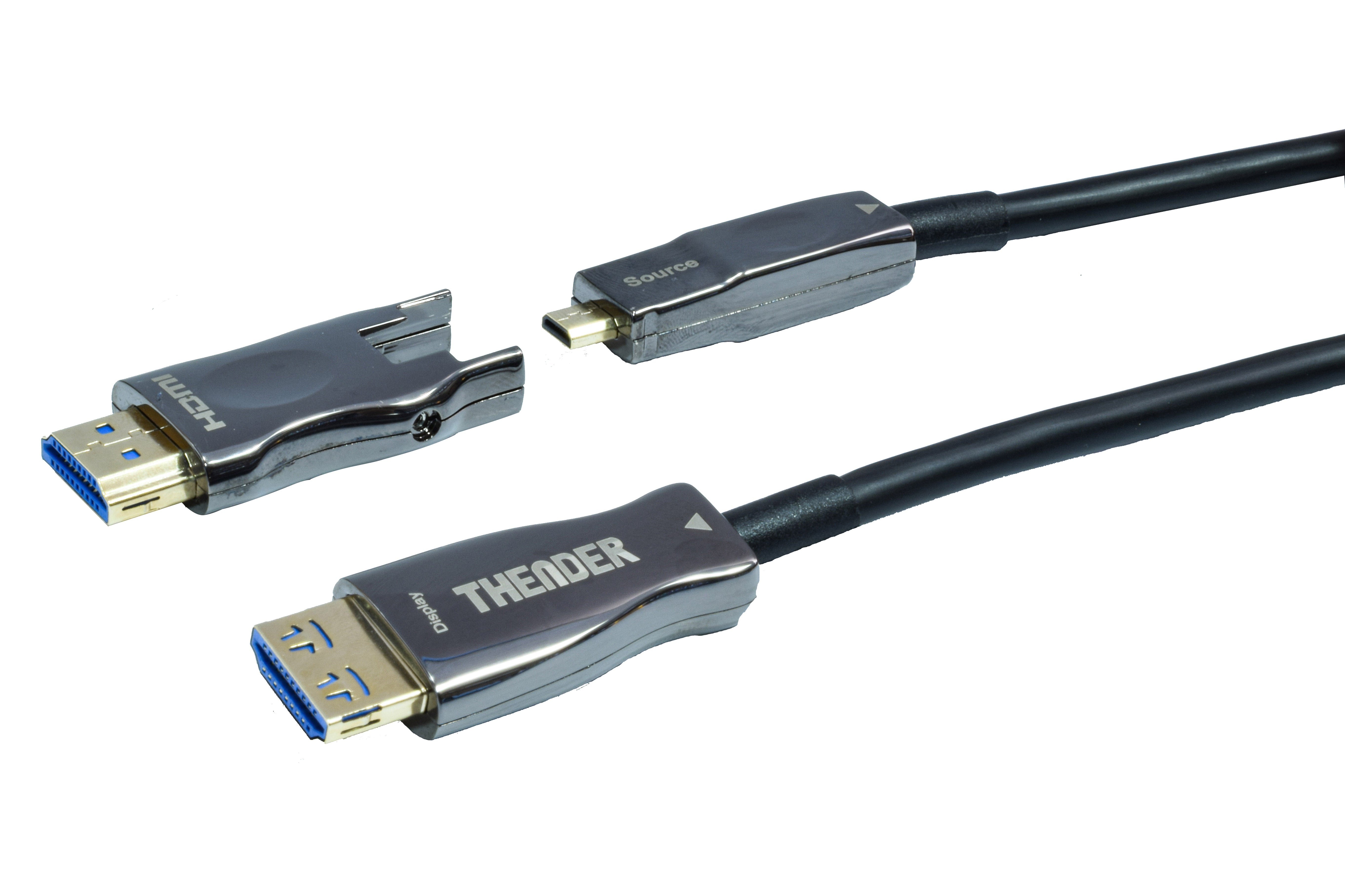 HDMI Fibra Ottica 8K HDR con connettore rimovibile