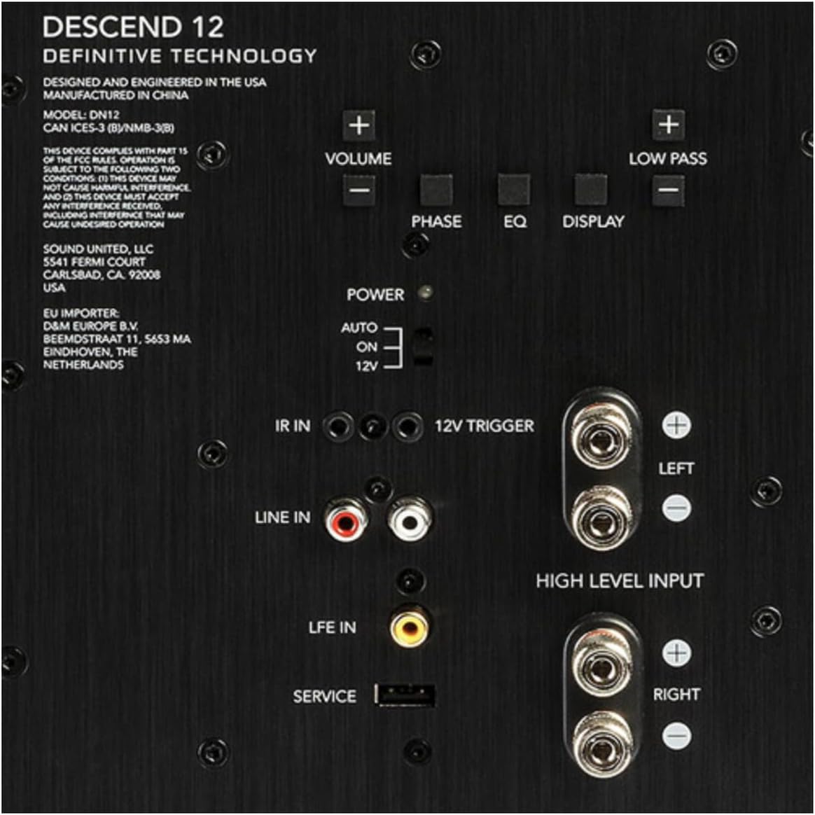 Definitive Technology DN12 subeoofer EX DEMO