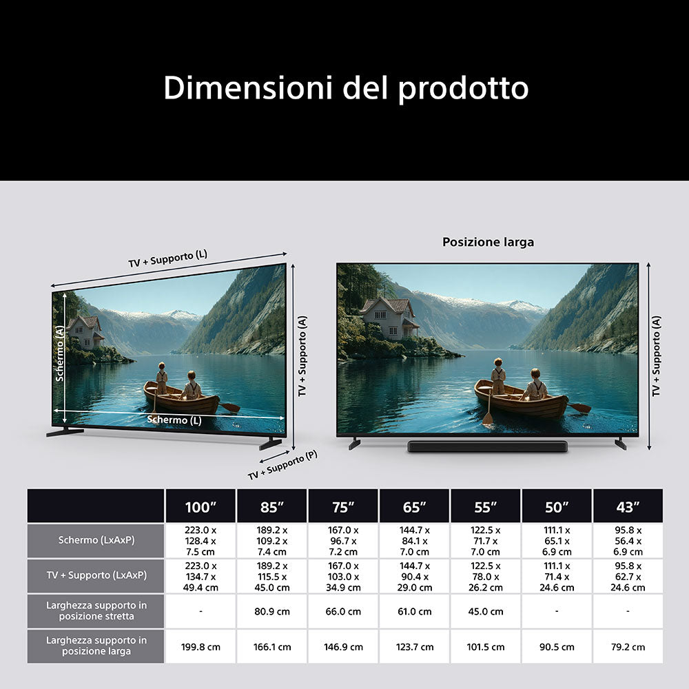 Sony FWD-XR35M2 serie BRAVIA 3II TV LED