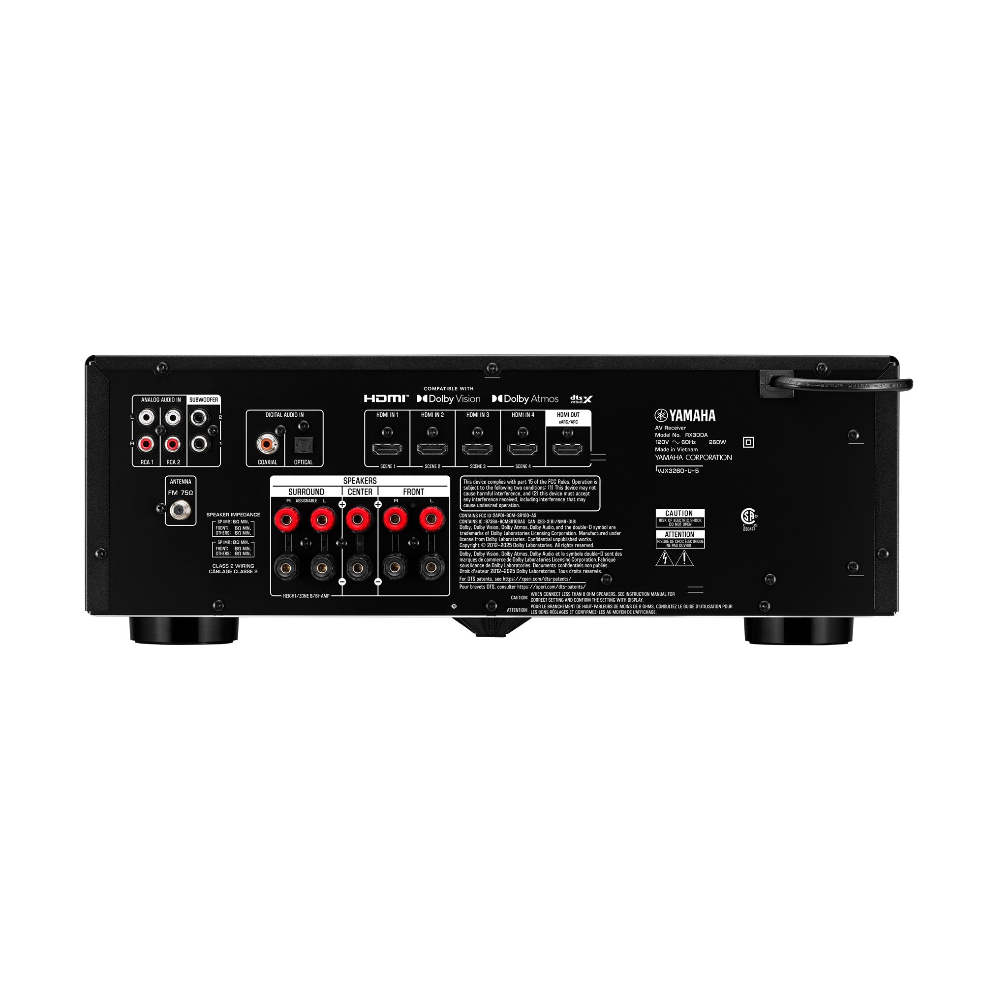 Yamaha RX-300A sintoamplificatore AV 5.2 canali