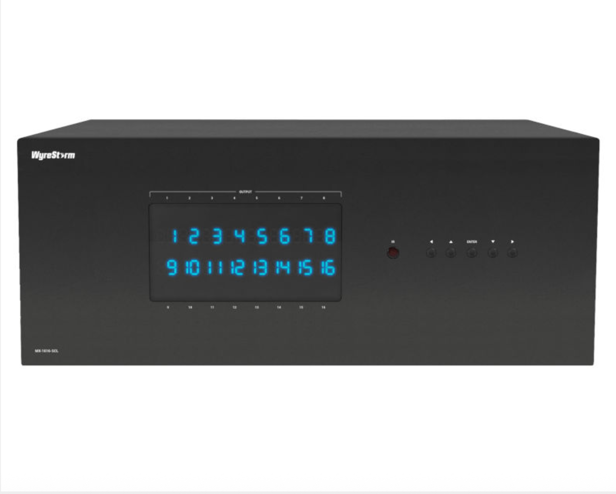 Wyrestorm MX-1616-SCL Chassis per Matrice Seamless Scaling