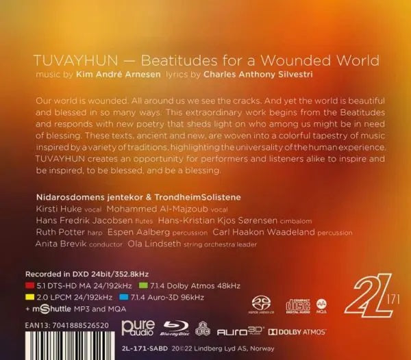 NIDAROSDOMENS JENTEKOR - Tuvayhun Blu ray audio + Hybrid SACD