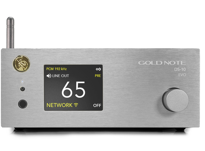 Gold Note DS-10 EVO Convertitore D/A con preamplificatore, amplificatore cuffie e streamer di rete