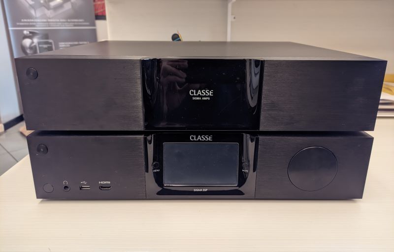 Classé Sigma SSP + AMP5 preamplificatore AV e finale 5 canali USATI