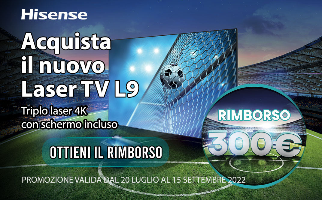 Hisense Laser TV Offerta con Cashback Proiettore Home theatre