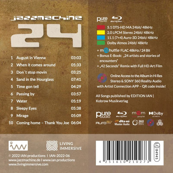 JAZZMACHINE - 24 Blu-ray Disc Pure Audio
