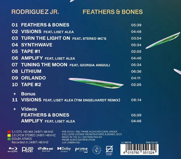 RODRIGUEZ JR. - Feathers & Bones Blu-ray Disc (DOLBY ATMOS EDITION)