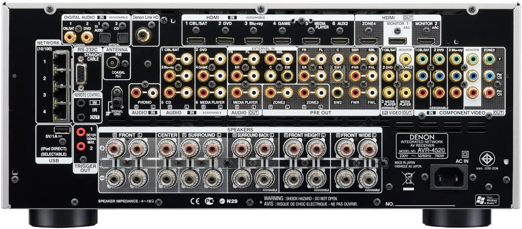 Denon AVR-4520 sintoamplificatore AV 9.2 canali USATO