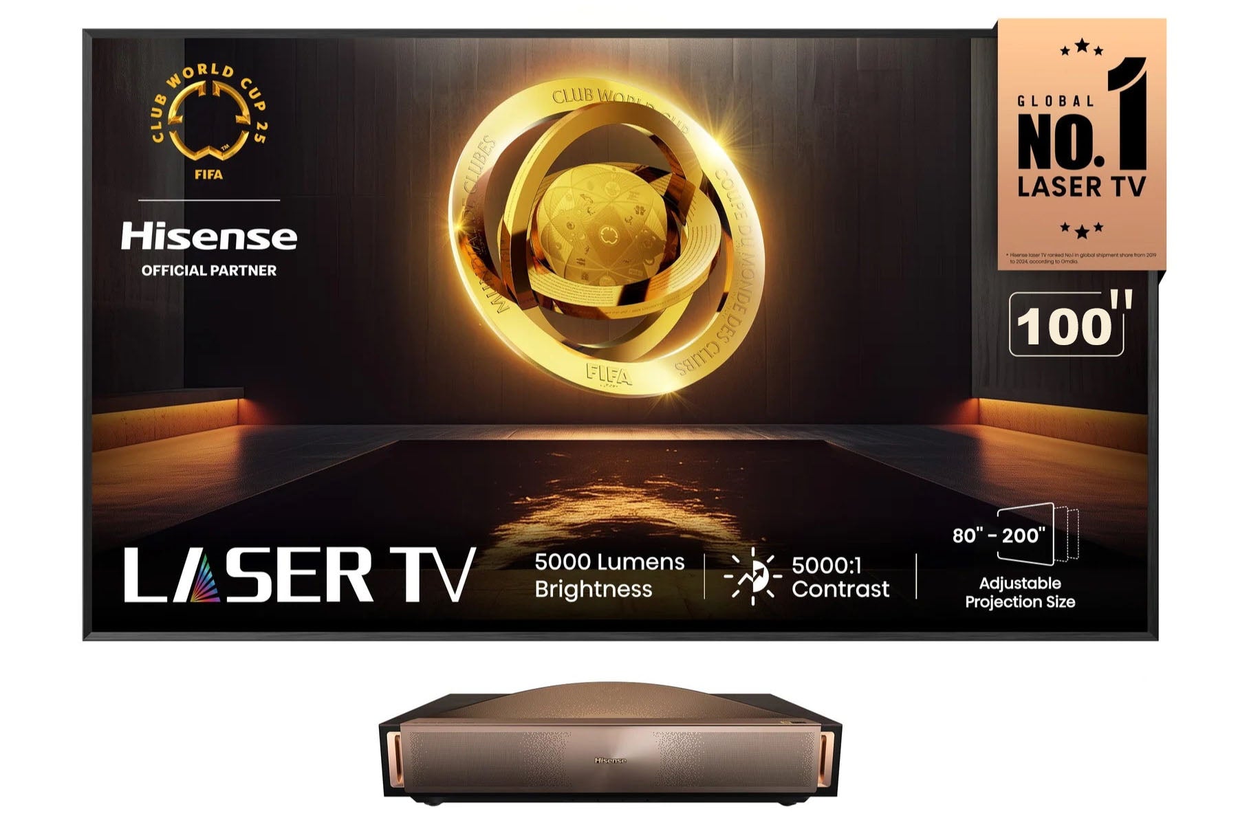 Hisense L9Q con Schermo 100"