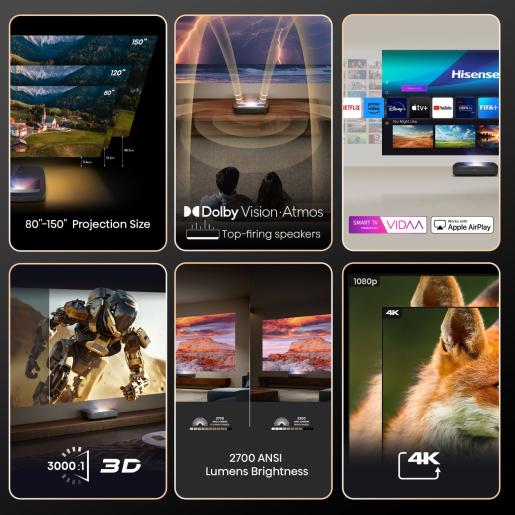 Hisense PL2 Proiettore laser DLP 4K