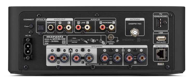 Marantz MCR 60n DAB sintoamplificatore stereo di rete con CD