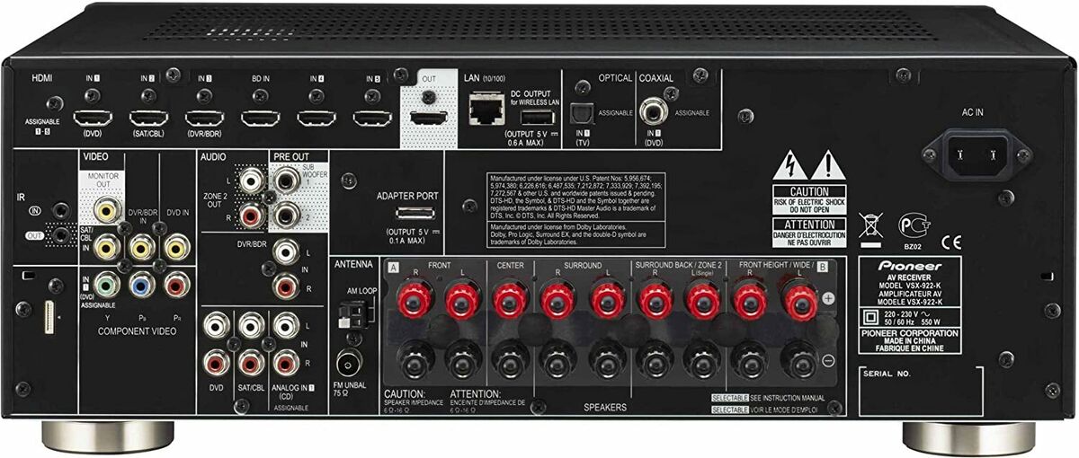 Pioneer VSX-922 K sintoamplificatore 7.2 canali USATO